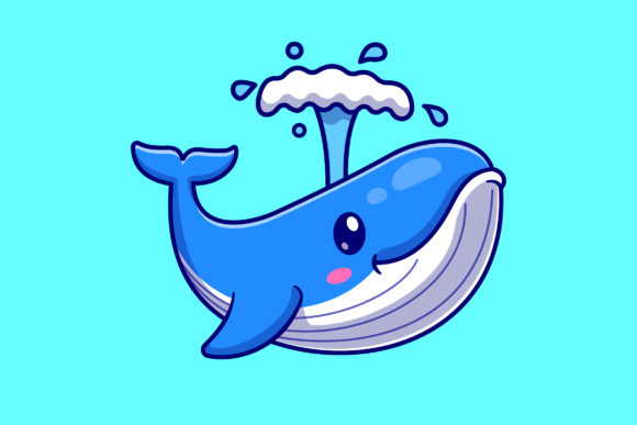 Download Cute Whale Cartoon Illustration - Illustration Collection