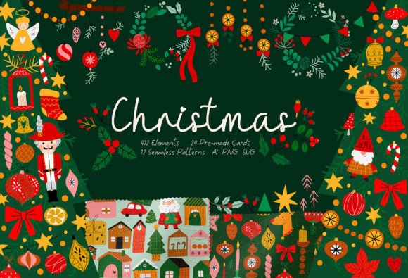 Download Retro Christmas Illustration - Illustration Collection